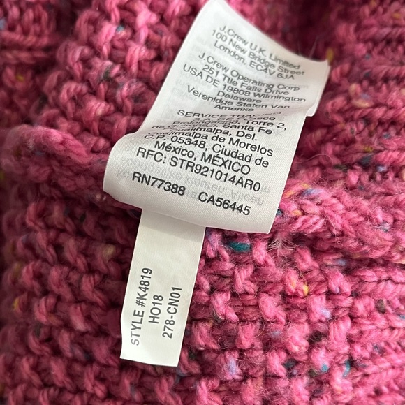 J. Crew Donegal Pink Speckled Cable Knit Pullover Sweater - Picture 10 of 10